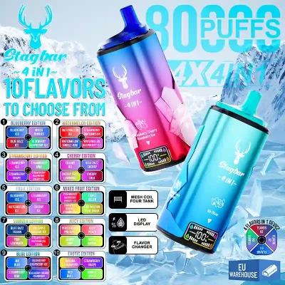 STAGBAR 4IN1 80K Puffs Disposable Vape